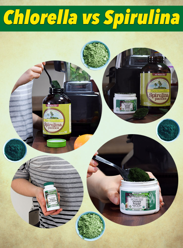 chlorella vs spirulina