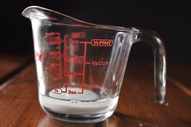 melting frozen coconut oil cubes