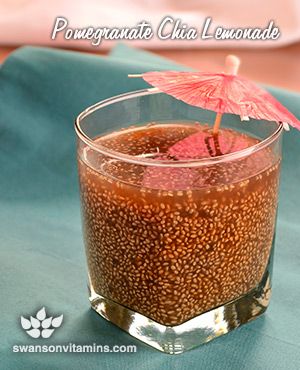 Pomegranate Chia Lemonade