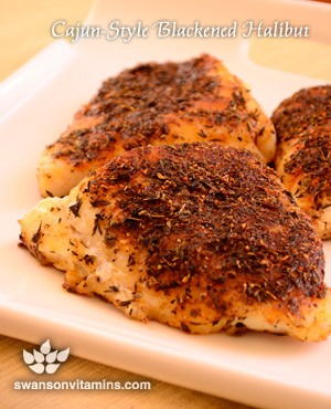 Cajun Style Blackened Halibut