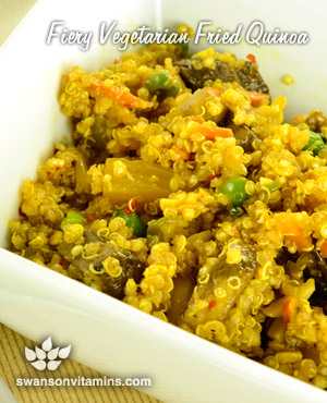Fiery Vegetarian Fried Quinoa